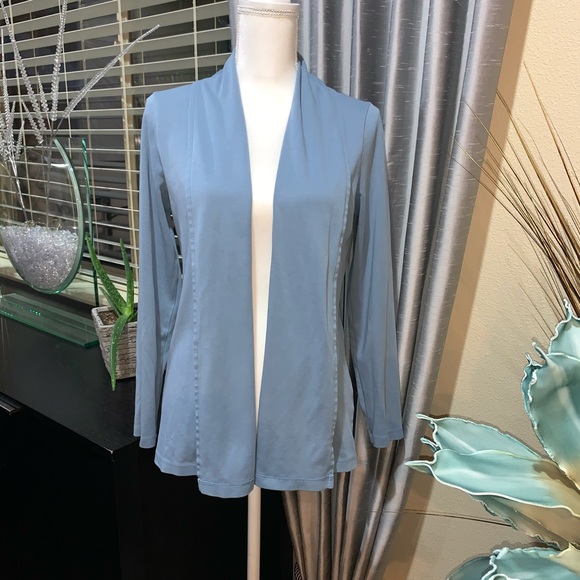 L.L.Bean blue cotton cardigan - Picture 2 of 14